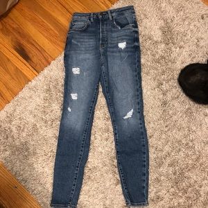 forever 21 high rise skinny jeans